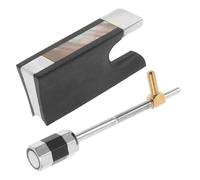 BAZEITFLOW Rana de Violín de Metal con Extremo de Cobre, Ébano Compacto para Reemplazo Práctico, Accesorios para Violín Profesional y Práctica, Herramienta Cómoda para Músicos