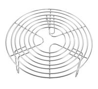 BAZEITFLOW Rejilla de Vapor Redonda de Acero Inoxidable 304, 20x7 Cm, Soporte Multifunción para Cocinar al Vapor, Hornear y Enfriar, Apta para Cocina y Batería de Cocina