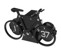 BAZEITFLOW Reloj de Mesa Vintage Bicicleta Diseño Mecánico Flip Decoración Estética Retro para Hogar y Oficina Color Negro