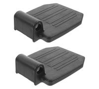 BAZEITFLOW Reposapiés para Silla de Ruedas de Pp Negro Diseño Ligero y Reforzado, 2 Piezas Adaptador Diámetro 22mm para Usuarios Movilidad Reducida