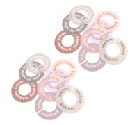 BAZEITFLOW Separadores de Ropa para Ñiño 16 Piezas Discos Redondos de Plástico Multicolor Organizadores de Armario para Recién Nacidos Clasificadores de Tallas para Perchas Adecuado para