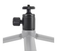 BAZEITFLOW Soporte de Luz para Fotografía Cabezal de Bola Mini Tornillo de 1/4 Pulgadas Trípode de Aluminio Portátil y Compacto Compatible Cámaras Flashes y Monitores LCD Uso