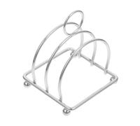 BAZEITFLOW Soporte de Pan Tostado de Acero Inoxidable Multifuncional Organizador de Rebanadas Estantería para Cocina y Comedor Soporte para Libros y Recetas Ahorro de Espacio