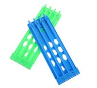 BAZEITFLOW Soporte para Anillas de Aves de Corral de Plástico Diseño Multiagujeros para Organización Práctica de Anillos en Operaciones de Cría y Gestión Avícola 2 Piezas
