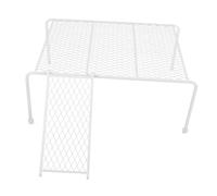 BAZEITFLOW Soporte para Comederos de Gallinero con Escalera para Mascotas Pequeñas, Plataforma Grande de Malla Metálica para Jaula, Accesorio Funcional para Alimentación y Descanso