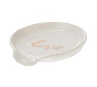 BAZEITFLOW Soporte para Cuchara de Cerámica para Cocina y Restaurante Base Resistente para Cucharones y Utensilios Diseño Elegante para Mesa de Comedor