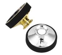 BAZEITFLOW Sordina para Saxofón Alto y Tenor ABS Silenciador de Sonido para Práctica Accesorio Reductor de Ruido Ligero y Duradero 2 Piezas Dorado y Plateado para Uso Estudio y Ensayo