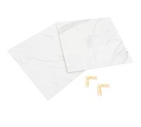 BAZEITFLOW Tableros de Fondo para Fotografía 40x40 Cm PVC Diseño Mármol Claro, Reutilizables, Ideales para Fotografía de Alimentos y Productos, Accesorios para Estudio Fotográfico, Pack 2