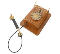 BAZEITFLOW Teléfono Antiguo Decorativo de Pared Retro Dial Giratorio, Modelo Vintage Ligero para Decoración de Hogar, Oficina y Tienda, Accesorio Vintage Adecuado para Ambientación Temática