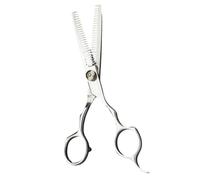 BAZEITFLOW Tijeras de Peluquería Doble Diente Herramientas de Corte y Entresacar para Cabello Inoxidable Resistente la Oxidación Diseño Ergonómico para Uso Profesional y Doméstico