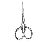 BAZEITFLOW Tijeras Inoxidable para Recorte de Afiladas y para Afeitar y Estilizar Herramienta para Cuidado Facial Color Plata