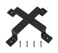 BAZEITFLOW Tiradores Vintage para Puertas de Granero 2 Piezas, Manijas Retro Europeas de Metal para Armarios y Puertas Correderas, Diseño Recto, Acabado Antiguo, Uso Interior y Exterior,