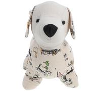 BAZEITFLOW Tope Fina Decorativo Adorable de Puerta de Perro Forma Hecho de Algodón Lino Arena Portátil y Decoración de Sala de Estar y Estudio