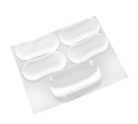 BAZEITFLOW Topes para Asiento de Inodoro Transparentes de Silicona Kit de 5 Piezas 1 Grande 4 Pequeños Juntas Antideslizantes y Amortiguadoras para Baño Accesorios para Reducir Ruido y