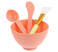 BAZEITFLOW Utensilios para Mascarilla Facial DIY con Bol Anti-caídas de Silicona Pincel y Espátula para Mezcla Kit de Belleza Casero Suave y Fácil de Limpiar para Uso Personal y Salón