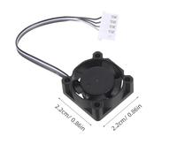 BAZEITFLOW Ventilador Compacto de Doble Rodamiento para Extrusor de Impresora Silencioso y Mejora la Gestión Térmica Compatible Universalmente para Refrigeración Prolongada