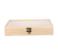 BAZEITFLOW Vitrina de Madera para Insectos Tamaño Extra Grande 26X20X5 CM Caja de Exhibición Panel Transparente para Especímenes Marco DIY para Colección Educativa y Decoración Científica