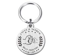 BAZLJY Regalos para el día del padre del tío - Llavero de mejor tío - Regalos de cumpleaños para tíos - I Love You My Uncle, Uncle Gifts from Nephew, mediano