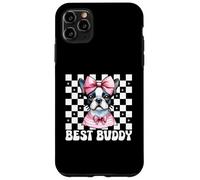 Bazo Best Buddy Boston Terrier para Perro, niña, mamá y Coqueta Carcasa para iPhone 11 Pro MAX