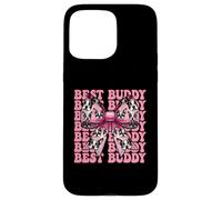 Bazo Best Buddy Boston Terrier para Perro, niña, mamá y Coqueta Carcasa para iPhone 15 Pro MAX