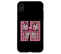 Bazo Best Buddy Boston Terrier para Perro, niña, mamá y Coqueta Carcasa para iPhone XS MAX
