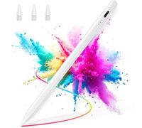 BAZO - Lápiz Capacitivo para iPad 2018-2025 (Carga rápida, 15 min), rechazo de Palma, sensibilidad a la inclinación, Compatible con iPad Pro M4/M5/13/11 Pulgadas, Air M2/M3/3/4/5, Mini 5/6/7, iPad 6