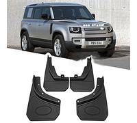 BAZORO 4 Piezas Coche Guardabarros para Land Rover Defender 2020-2022, Faldillas Antibarro Splash Guardias Barro Aletas Guardabarros Delantero Y Trasero