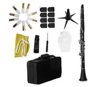 BB B Flat Clarinet Clarionet Bakelite Con Cañas De Caja Almohadillas De Goma Guantes Correa Limpieza Paño De Limpieza Clarinetes