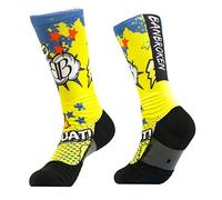 BB BANBROKEN Calcetines Deportivos | Material de Alto Rendimiento | Protecciones Laterales y Frontales| Prevención de Lesiones de Tobillo | Tejido extra transpirable | S/M | Amarillos