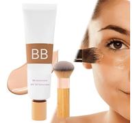 BB Blur Tinted Moisturizer Spf 30, 1/2/3Pcs BB Tinted Moisturizer Spf 30, Bb Cream Tinted Moisturizer, Hydrates & Smooths Your Skin Creamy, Matte Moisturizer,Full Coverage,with Brush (1Pcs, One Size)