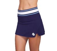 BB by Belén Berbel Falda Deportiva con Short Interior y Bolsillo - Ropa para Pádel, Tenis y Pickleball - Tejido Bi-Stretch Transpirable UV50+ - Rhea Navy Blue - Tallas S a XL - Secado Rápido Premium
