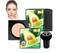Bb Cream,Cc Creme,Líquida Fundación,Mushroom Head Air Cushion,Air Cushion Bb Cream,Líquida Fundación,Ligero Corrector Larga Duración Hidratante Control Grasa Duradero Ligero (Ivory, s)
