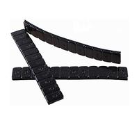 BB-EP Peso adhesivo - 8 barritas de 60 gramos (12 x 5 gr) Peso equilibrado - Peso para llantas de aluminio con recubrimiento de polvo negro - 480 gramos