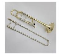 Bb/F Tone Brass Lacquered Gold Professional Trombone Instrument With Mouthpiece Case Trombón Para Principiantes