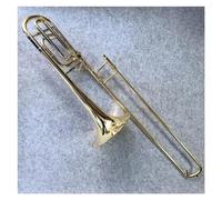 Bb/F Tune Trombón Tenor Cuerpo Lacado En Oro Trombón Instrumento Musical Con Estuche Trombón Para Principiantes