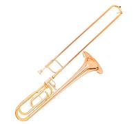 Bb-F# Tune Trombón Tenor Fósforo Cobre Oro Y Latón Instrumento Musical Con Boquilla Caso