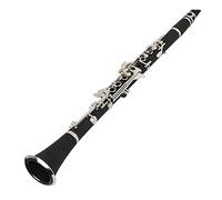 BB Flat Clarinet Negro Bakelite Llaves De Plata Con Estuche De Limpieza De Caña Clarinetes