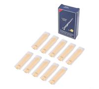 Bb - Juego de cañas para clarinete, 10 piezas de caña amarilla de fuerza de 1.0 a 3.5 para accesorios de instrumentos de viento de madera, cañas de boquilla para clarinete profesionales y estudiantes