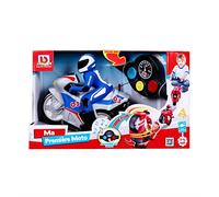 BB Junior First RC-Moto con Conductor y Mando a Distancia Manillar-Carrera Azul, Color (Maycheong 95001B)
