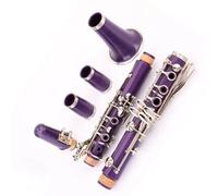 Bb Key 17 teclas clarinete superficie del cuerpo de resina púrpura instrumento niquelado adecuado para principiantes Instrumentos De Clarinete