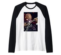 BB King Summer Pops Festival Blues Guitarrista 2002 Camiseta Manga Raglan