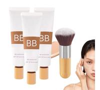 BB Tin-ted Hidratante SPF 30, BB Cream Tin-ted Hidratante, Instantly Hydrates and Smooths Skin, Full Coverage, Oil-Free & Light, Hydrates and Smooths Your Skin Creamy, Creates Matte Effect (3 unidades