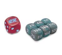 BB-Toy-Trades Compatible con PKM TCG Elite Top Trainer Dados Set de marcas de daños Dice Set con BB-Toy-Trades Protección de envío Paradoja Rift Donnersichel - Roaring Moon