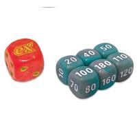 BB-Toy-Trades Compatible con PKM TCG Elite Top Trainer Dados Set de marcas de daños Dice Set con protección de envío BB-Toy-Trades (carmesino y púrpura - Koraidon)