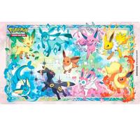 BB-Toy-Trades Compatible con Pokemon Eeveelutions Evoli TCG Playmat Alfombrilla de juego Alfombrilla de ratón Alfombrilla de mesa Desarrollos Prismáticos Colección Super Premium