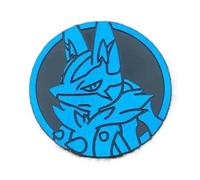 BB-Toy-Trades Compatible con Pokemon Pin Flipping Coin Shiny Trading Card Sammelkarten Münze mit BB-Toy-Trades Versandschutz - Mega Entwicklung Lucario