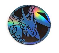 BB-Toy-Trades Compatible con Pokemon Pin Flipping Coin Shiny Trading Card Sammelkarten Münze mit BB-Toy-Trades Versandschutz - Mega Entwicklung Fatale Flammen Glurak X
