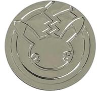 BB-Toy-Trades Compatible con Pokemon Pin Flipping Coin Shiny Trading Card Sammelkarten Münze mit BB-Toy-Trades Versandschutz - Pika 25th Metall