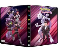 BB-Toy-Trades Protección de envío Pokémon Portafolio Álbum de coleccionista Encuadernador Álbum de 9 bolsillos para 252 cartas coleccionables Carmesí & Púrpura - Rivales eternos Equipo Rocket - Mewtwo