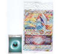 BB-Toy-Trades TCG PKM Tarjeta coleccionable XXL Black Star Promo Tarjeta Lugia VStar 139/195 con vientos de tormenta plateados - Sellado - Alemán - Fullart Holo Mega Jumbo Oversize (Lugia vStar)